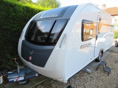 Sterling Eccles Sport 584 2015 4 Berth caravan for sale FSH