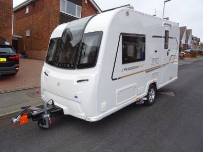 Bailey Phoenix Vogue 420 end washroom 2 berth caravan for sale 