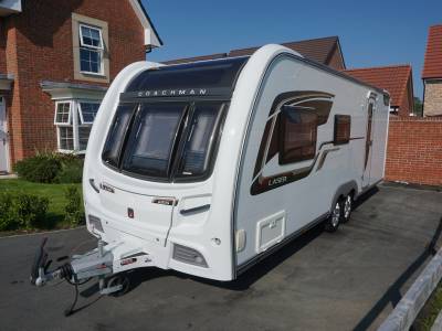 Coachman Laser 620-4 berth family caravan bunks end bathroom