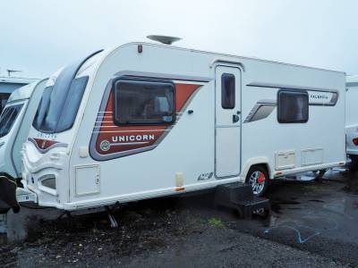 2014 Bailey Unicorn II fixed bed single axle caravan with extras