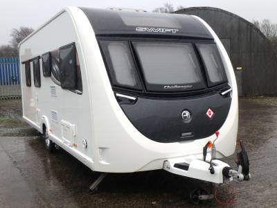 Swift Challenger 560 AL 2019, 4 Berth, Fixed Island Bed, One Owner Caravan