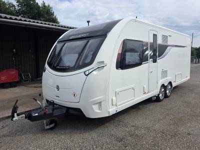 2018 Swift Elegance 645 Twin Axle Island Bed 4 Berth Caravan For Sale